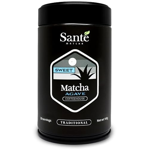Santé Matcha: Sweet Matcha - Ceremonial Grade Japanese Matcha + Organic Agave Powder- From The Aichi Prefecture Region & First Harvest - Matcha Powder