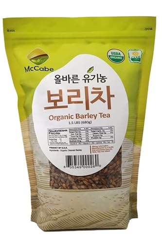 McCabe Organic Barley Tea - Rich with Fiber & Minerals | USDA and CCOF Certified Organic Tea | Product of USA | 1.5 Lbs