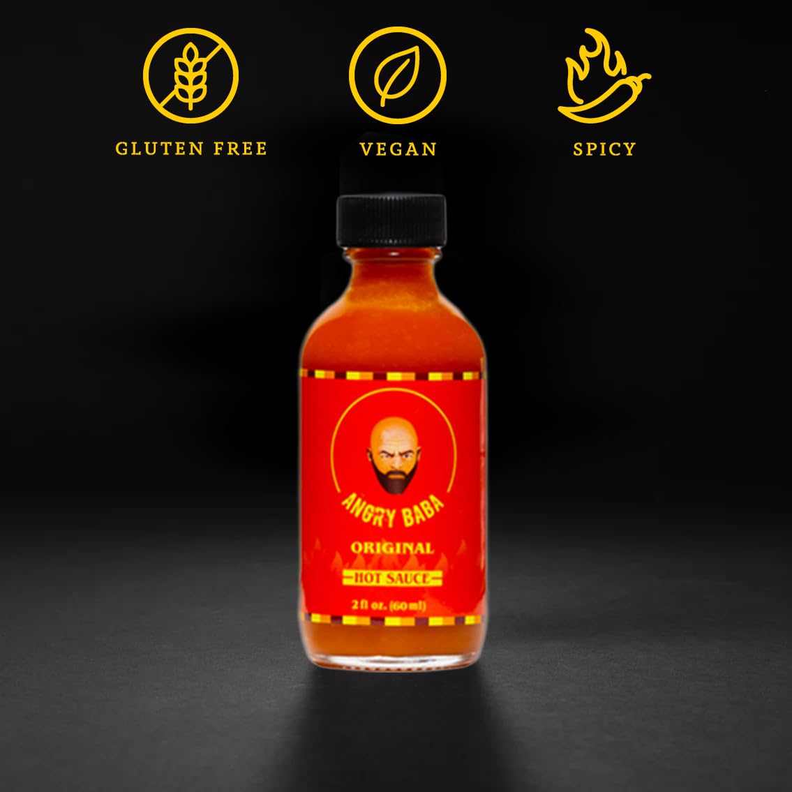 Hot Sauce by Angry Baba | Sweet and Spicy | Best Wing Sauce | Flavorful | Versatile | Small Batch Hand-Crafted | Carolina Reaper & Habanero |