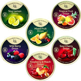 Cavendish and harvey variety flavor hard candy drops sour cherry, wild berry, tropical fruit, sour lemon, raspberry and peach, mixed fruit and other