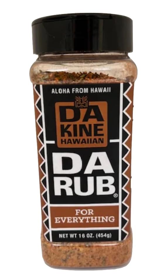 Da Kine Hawaiian Da Rub All Purpose Seasoning - Crafted with Hawaiian Coffee - Island Flavor for Beef, Chicken, Pork, Seafood & Vegetables - Great
