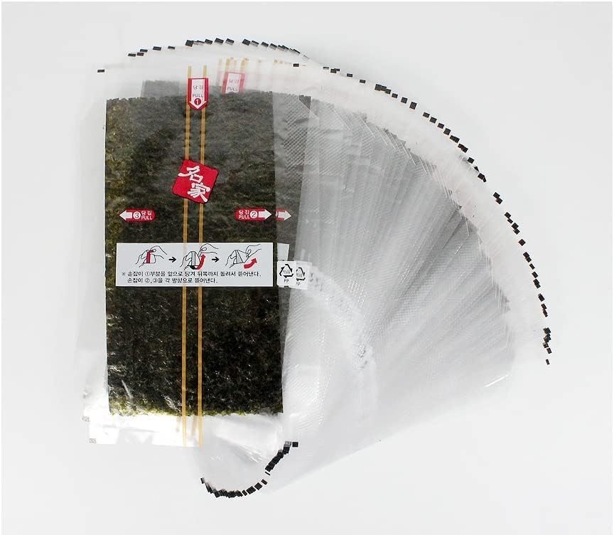 Kaneyama Seaweed Wrappers for Triangular "Onigiri" Rice Ball (10 Sheets Refill)