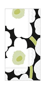Boston International Marimekko Hand Towels for Bathroom Paper Guest Towels Disposable Black and White Bathroom Decor Pak 32