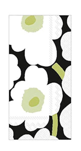 Boston International Marimekko Hand Towels for Bathroom Paper Guest Towels Disposable Black and White Bathroom Decor Pak 32