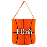Basketball Easter Basket - Personalized Sport Easter Basket, Custom Name Canvas Sport Basket for Easter, Halloween, Easter Gift for Basketball Lovers