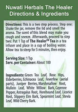 Nuwati Herbals - The Healer Tea - Supports Immune System and Respiratory Health - Herbal Tea for Women and Men, Loose Leaf Tea, 4 Ounces