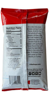 Killer Hogs BBQ TX Brisket Dry Rub, Championship Texas Barbecue Seasoning Blend for Smoking and Grilling, Use on Beef, Ribs, Steaks, or Turkey, 5 lb