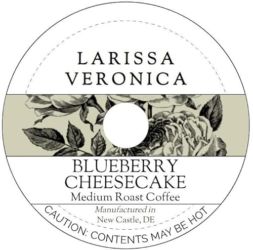 Blueberry Cheesecake Medium Roast Coffee (Single Serve K-Cup Pods) (Gourmet, Naturally Flavored, Whole Coffee Beans) (12 pods, ZIN: 571448)