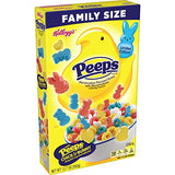 Peeps Breakfast Cereal, 8 Vitamins and Minerals, Kids Easter Snacks, Family Size, Original with Marshmallows, 12.7oz Box (1 Box)