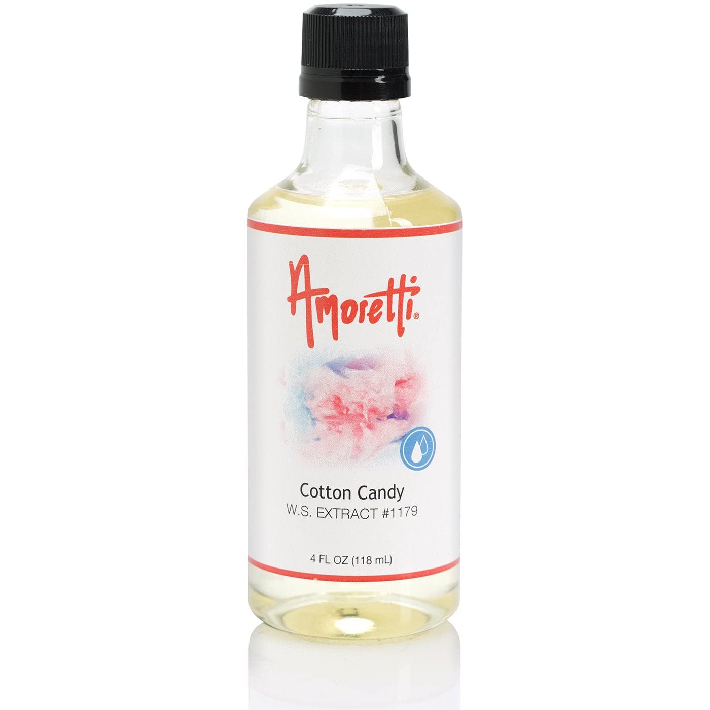 Amoretti - Cotton Candy Extract Water Soluble 2 oz - Highly Concentrated & Perfect For Pastry, Savory, Brewing, and more, Preservative Free, Vegan