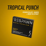 RESPAWN by 5 GUM Mental Focus Gum, Tropical Punch Sugar Free Chewing Gum, 15 Sticks
