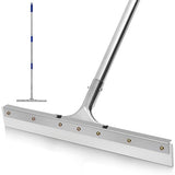MHM AquaSlide MiniPushPro - 18-Inch Epoxy Squeegee for Shop & Concrete Floors, Tile Floor Wiper with Rubber Blade, Jalador de Agua para Piso