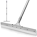 MHM AquaSlide MiniPushPro - 18-Inch Epoxy Squeegee for Shop & Concrete Floors, Tile Floor Wiper with Rubber Blade, Jalador de Agua para Piso