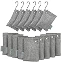 Boodora Activated Charcoal Bags Air Purifying 15 Pack, Bamboo Charcoal Odor Absorber for Home Closet Car Shoes, 70g Gray, Natural Odor Neutralizer