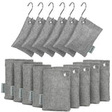 Boodora Activated Charcoal Bags Air Purifying 15 Pack, Bamboo Charcoal Odor Absorber for Home Closet Car Shoes, 70g Gray, Natural Odor Neutralizer