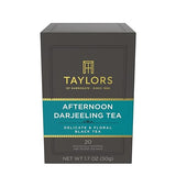 Taylors of Harrogate Afternoon Darjeeling, Black Tea, Individually Wrapped Bags 20 Count (Pack of 6), Delicate, Sweet & Floral, Caffeinated, Enjoy Hot
