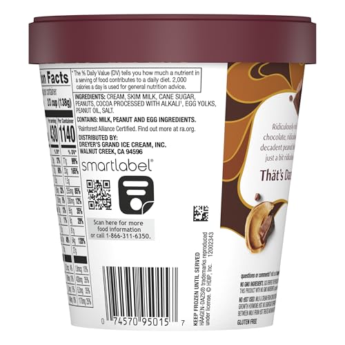 Haagen-Dazs Chocolate Peanut Butter Ice Cream, 14 fl oz (Frozen)