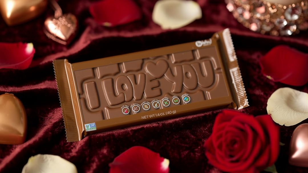 I Love You 3D Bars, 2 PACK - Vegan, Dairy & Nut Free, Allergy Friendly