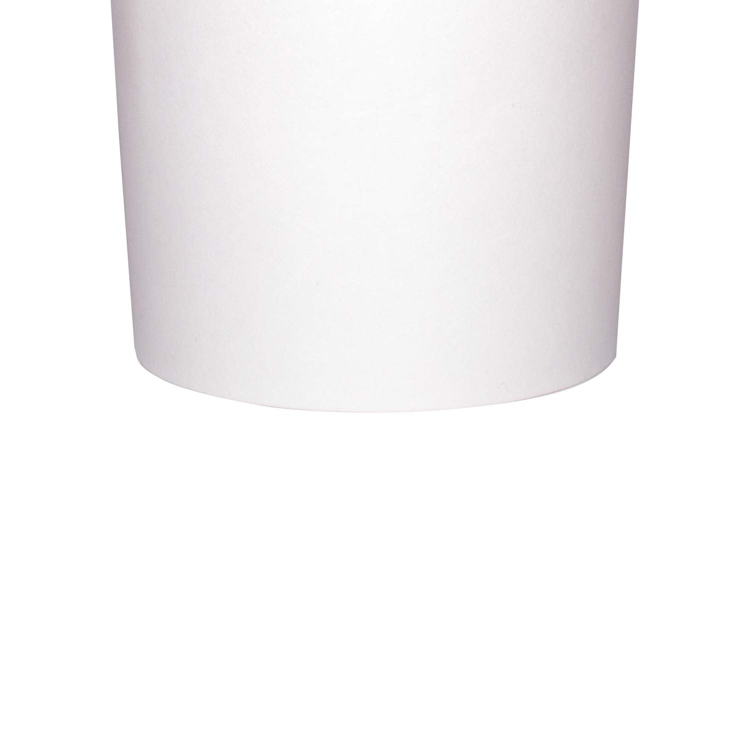 Karat [32oz - 500 ct] Large Paper Soup Bowls, Disposable Plastic-Free Party Supplies for Hot or Cold Food, 115mm Rim - White (FP-GFC32W)