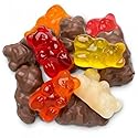 Flavorful, Fresh & Soft Gummi Bears, World's Best Gummy Candy in Bulk, 1 LB Pack of Gummy Bears (Milk Chocolate Covered Bears)