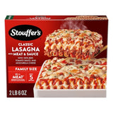 Stouffer's Classic Lasagna with Meat and Sauce, Family Size, Easy Frozen Dinners, Meat Lasagna, Oven Ready, Family Frozen Meals