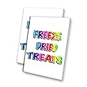 Freeze Dried Treats (24" X 36") 4mm Corrugated Plastic Panel, Graphics Applied to 1 Side (Pk of 2) | Fair Food, Desserts, Sweets, Snacks
