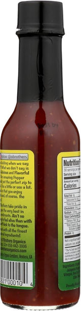 O BROTHERS Organic Jalapeno Pepper Sauce, 5 OZ