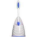 Quickie Toilet Bowl Brush & Holder, White, Toilet Cleaner for Bathroom, Avoids dirt, Comfort Grip, Deep Clean