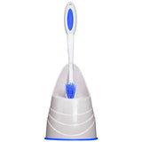 Quickie Toilet Bowl Brush & Holder, White, Toilet Cleaner for Bathroom, Avoids dirt, Comfort Grip, Deep Clean