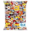 Chocolate Candy Variety Pack 5 LB Bulk Bag - Approx. 225 Individually Wrapped Treats - Assorted Milk & Dark Chocolate, Peanut Butter, Wafer & Coconut