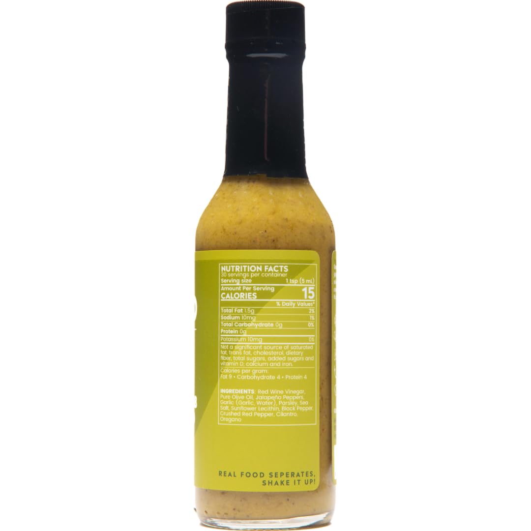 Creamy Herb And Jalapeño Hot Sauce By Bravado Spice Gluten Free, Vegan, Low Carb, Paleo Hot Sauce All Natural 5 oz Hot Sauce Bottle Award Winning