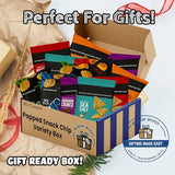Popped Snack Variety Pack - 30 Count Snack Box with Air-Popped and Crunchy Chip Alternatives - Individually Wrapped Bags Assembled by Bussin Boxes