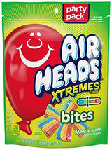 Airheads Xtremes Sweet and Sour Candy Bites, Chewy Candy Bag, Rainbow Berry Artificially Flavored, 30.4 Ounces (4-Pack)