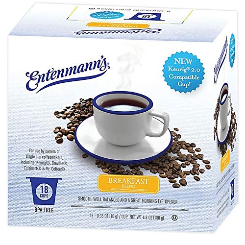Entenmann's Single Serve Coffee, 4/18 count boxes (72 total) (Breakfast Blend)