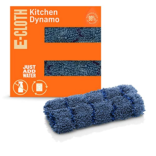 E-Cloth Kitchen Dynamo, Premium Microfiber Non-Scratch Kitchen Dish Scrubber Sponge, Ideal for Dish, Sink and Countertop Cleaning, 100 Wash Guarantee