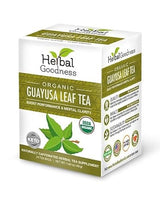 Herbal Goodness Organic Guayusa Leaf Tea Bags - Natural Energy Tea with Antioxidants & Smooth Caffeine | Smooth Focus | 24 Eco-Friendly Teabags