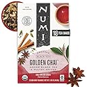 Numi Organic Golden Chai Tea, 18 Tea Bags, Assam Black Tea, Cardamom, Ginger & Anise