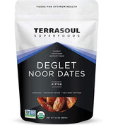 Terrasoul Superfoods Organic Deglet Dates, 2 Lbs - Pitted | Fresh | Natural Sweetener