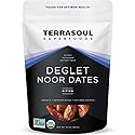 Terrasoul Superfoods Organic Deglet Dates, 2 Lbs - Pitted | Fresh | Natural Sweetener