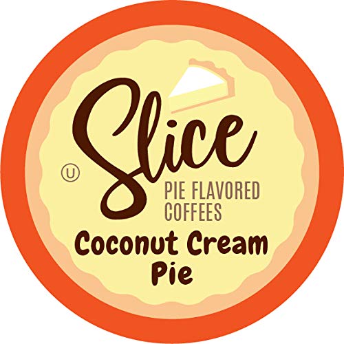 Slice Coffee Flavored Coffee, Pie for Keurig K Cup Brewers, Coconut Cream, 40 Count (Pack of 1)
