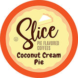 Slice Coffee Flavored Coffee, Pie for Keurig K Cup Brewers, Coconut Cream, 40 Count (Pack of 1)
