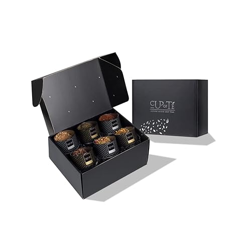 Cup Of Té Luxe, Cha Cha Chai, Curated Organic Tea Gift Set, English Breakfast Tea, Loose Leaf Tea, Decaf Tea, Organic Tea Set, 6 Ethically Sourced
