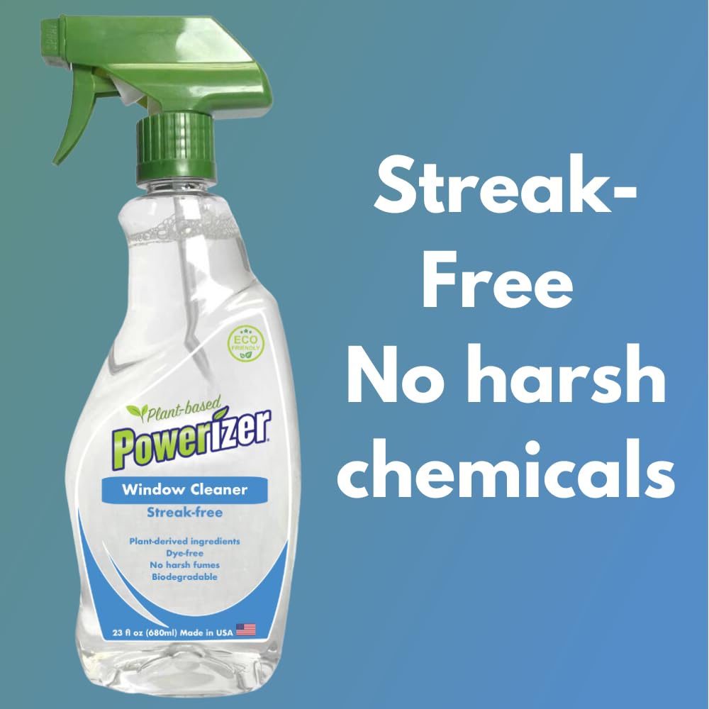 Powerizer Plant Based Streak-Free Window and Glass Cleaner Spray (2)