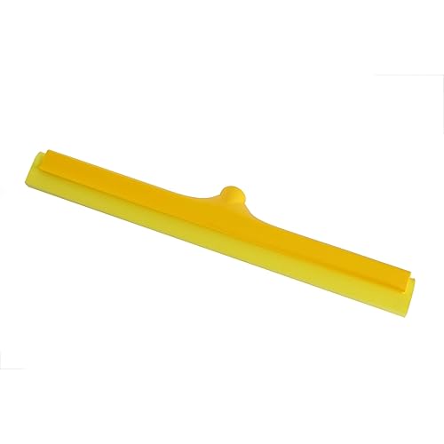 SPARTA 4156804 Plastic Double Foam Squeegee, Commercial Squeegee With Durable Contruction For Cleaning, Commercial, Residential, 24 Inches, Yellow
