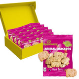 Appleways Mixed Berry Animal Crackers Snack Packs, 0.9 oz, 20 Count - Crispy Whole Grain Crackers, Individually Wrapped Snacks for School, Office