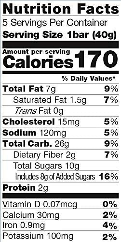 Pamelas Products Oat Blueberry Lemon Bar - 5 Count (Pack of 6)