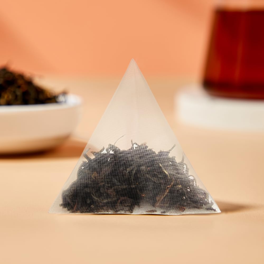 XIEJINJI Golden Monkey Tea - Chinese Black Tea - Jinjunmei - Premium Bud Tea - Eco-Conscious Tea Bags - 3.2g x 40 Count - Repeated Brewing - High