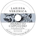 Amaretto Cappuccino Colombian Coffee (Single Serve K-Cup Pods) (Gourmet, Naturally Flavored, Whole Coffee Beans) (12 pods, ZIN: 571115) - 2 Pack