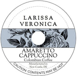 Amaretto Cappuccino Colombian Coffee (Single Serve K-Cup Pods) (Gourmet, Naturally Flavored, Whole Coffee Beans) (12 pods, ZIN: 571115) - 2 Pack