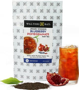 Walters Bay Blueberry Pomegranate Iced Tea, 12 Count, Quart Sized Tea Bags, Ceylon Black Tea, Unsweetened, Wild Blueberry Pomegranate Flavor, 100%